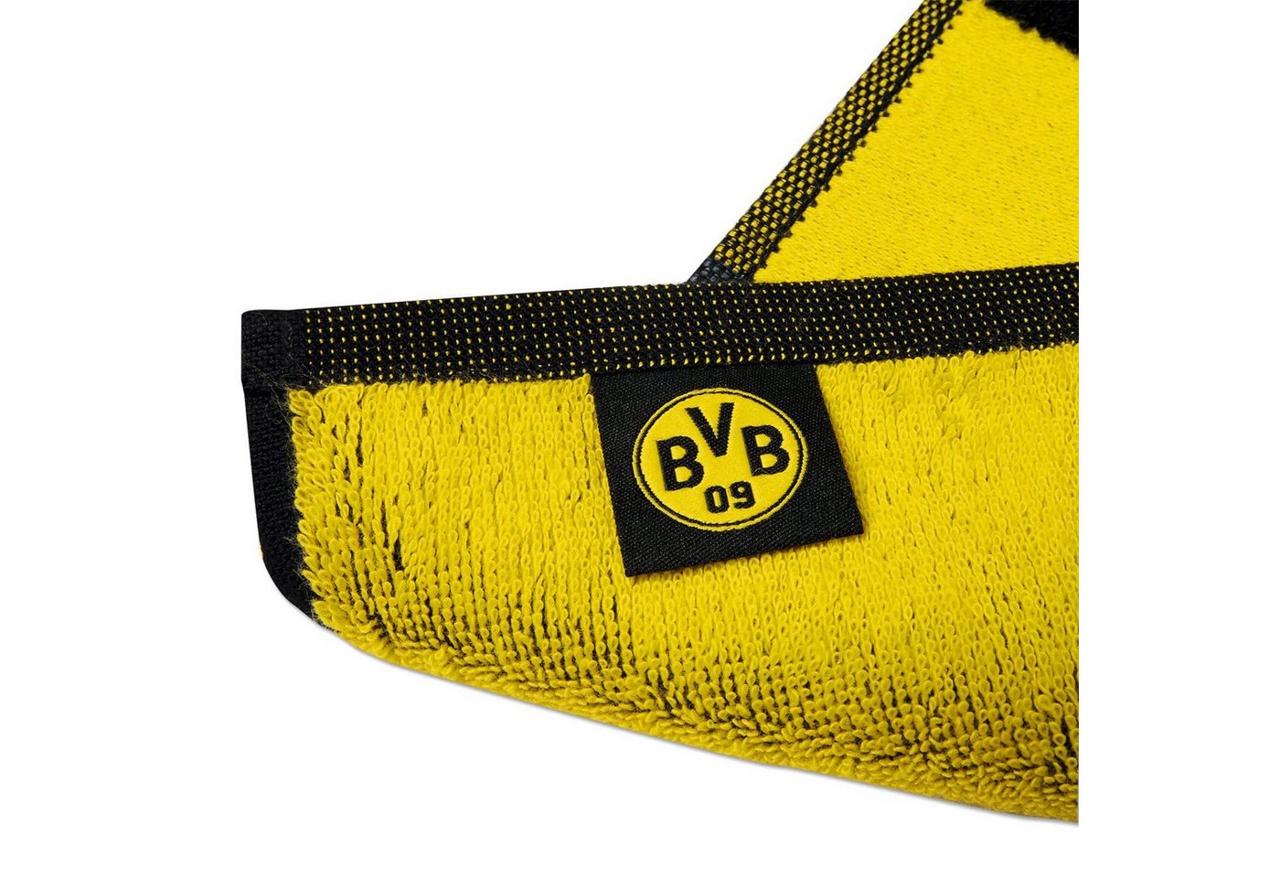 BVB Badetuch BVB-Badetuch Emblem 100x150 cm, Baumwolle (Packung, 1-St), mit Schlaufe – Bild 5 von 5