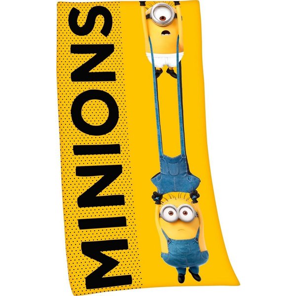 Minions Badetuch Minions 2, Velours (1-St), hochfarbig bedruckt