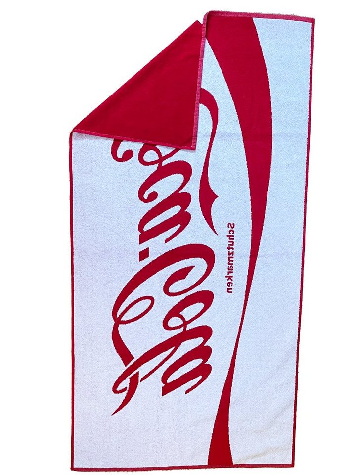 COCA COLA Badetuch Original Coca Cola Strandtuch, 100 % Baumwolle, schnell trocknend, saugfähig, und strapazierfähig – Bild 2 von 5