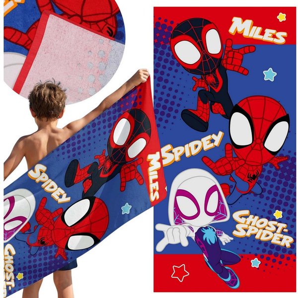 MARVEL Badetücher MARVEL Spidey Baumwoll-Strand- und Badetuch, 70 × 140 cm