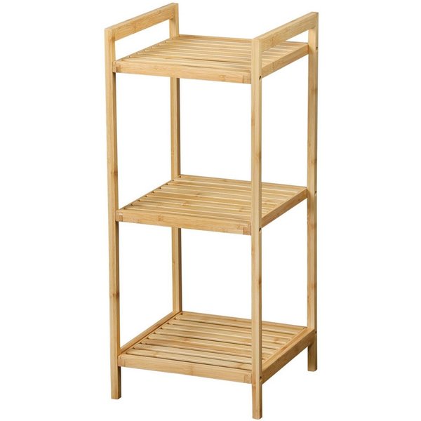 Kesper Badregal Bambusregal mit 3 Ablagen KESPER, 30 x 30 x 70 cm