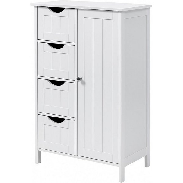 osoltus Badregal osoltus Badezimmerschrank Beistellschrank Hampton 55 x 30 x 82 cm Weiß