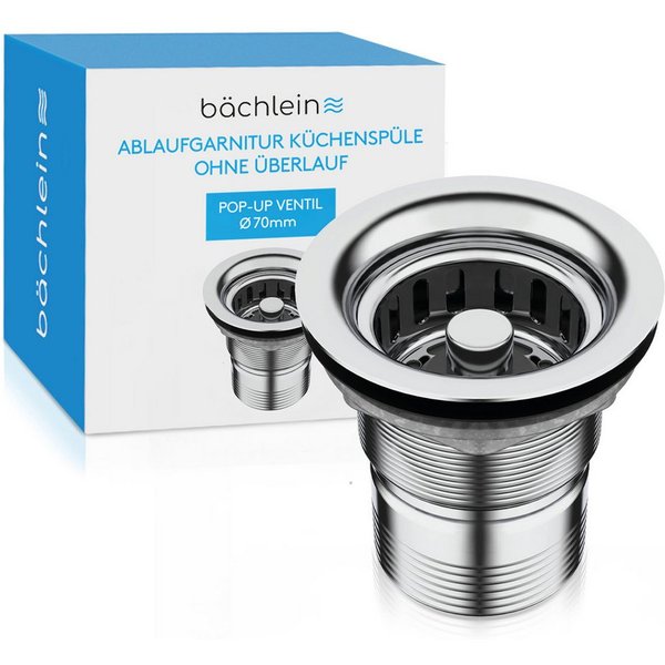 Bächlein Ablaufgarnitur Pop-Up Küche Mini