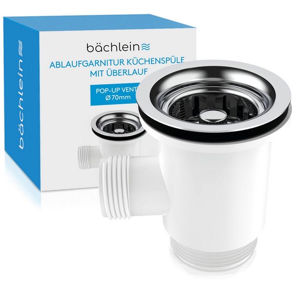 Bächlein Ablaufgarnitur Pop-Up Küche Mini