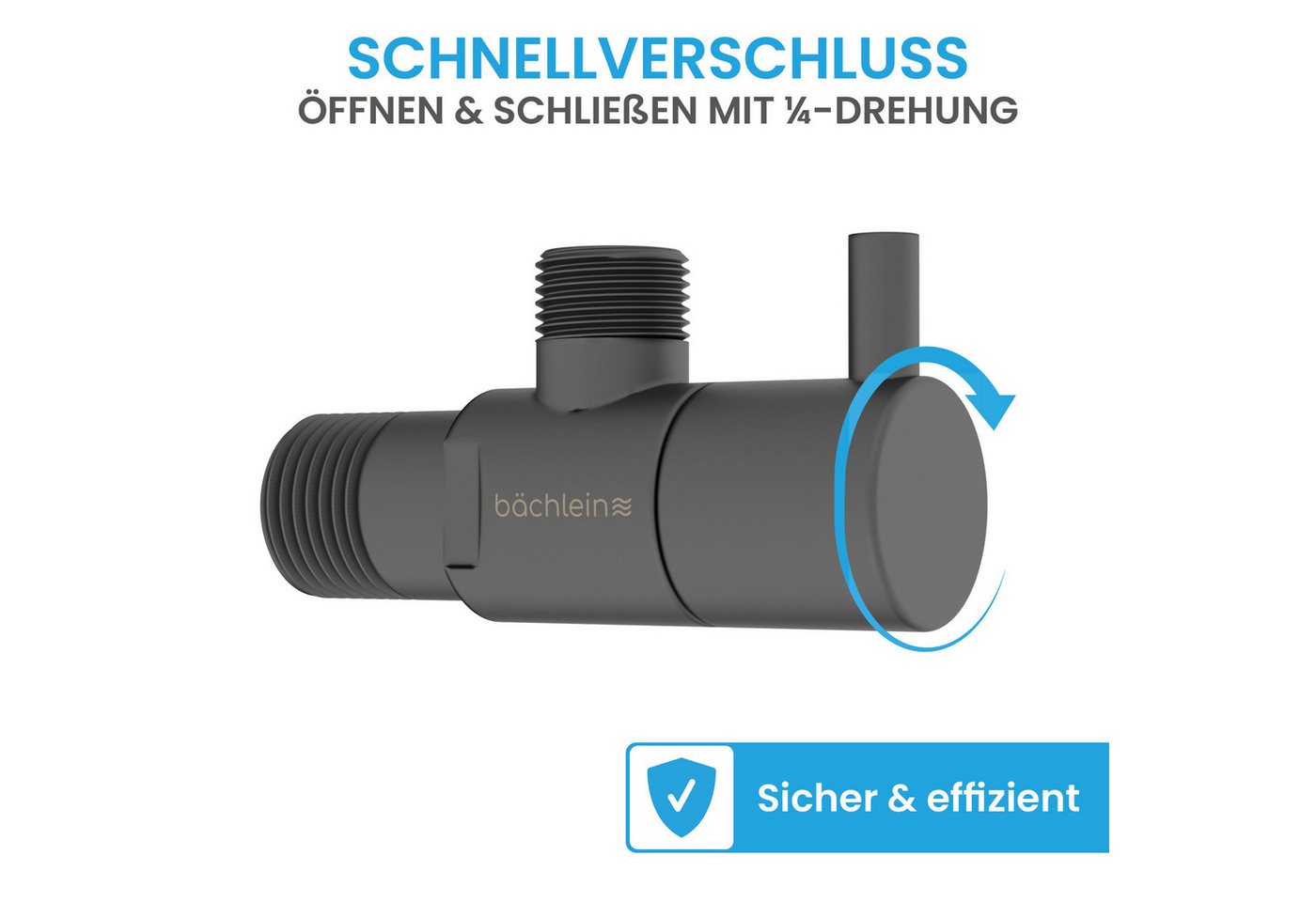 Bächlein Eckventil Eckventil-Set schnellverschluss Komfort – Bild 3 von 5