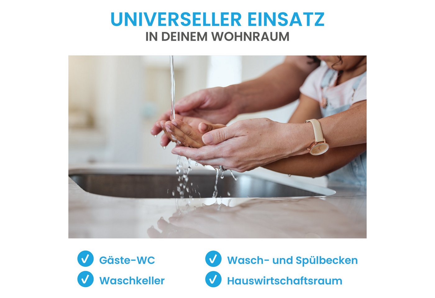 Bächlein Eckventil Eckventil-Set schnellverschluss Komfort – Bild 4 von 5