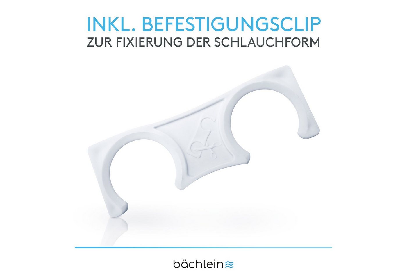 Bächlein Siphon Flexibler Ablaufschlauch Badezimmer, ausziehbar von 320-800mm mit Befestigungsclip – Bild 3 von 5