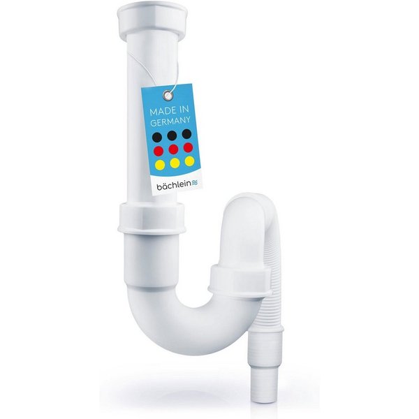 Bächlein Siphon flexibler Röhrensiphon für Küchenspüle, Made in Germany