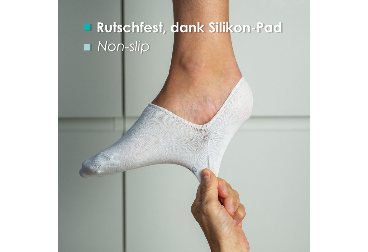 Bärenfuß Füßlinge 8 Paar Invisible Socks Sneaker unsichtbare Socken Damen & Herren keine Naht spürbar, feine Webung, fusselfrei, nicht einlaufend – Bild 4 von 5