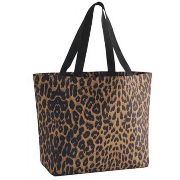 BagBase Einkaufsshopper Leopard Print Stofftasche - Carryall