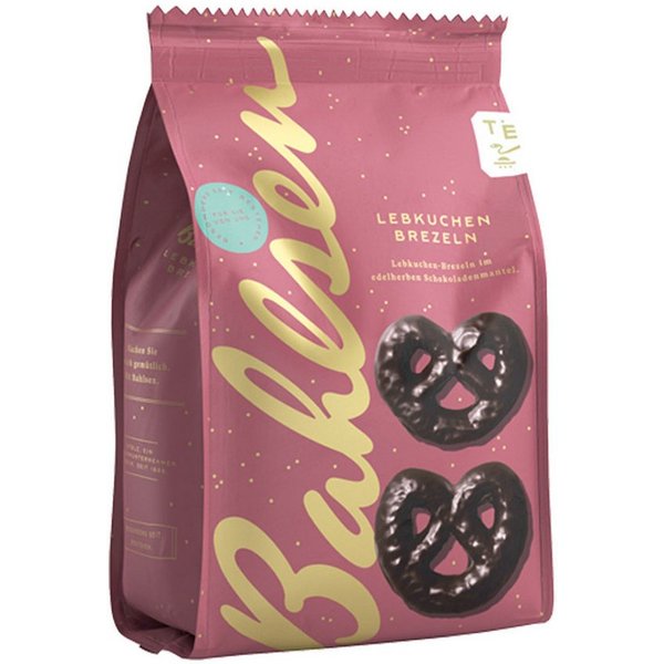 BAHLSEN Süßigkeit, Bahlsen saftige braune Lebkuchen Brezeln mit Überzug Edelherb 250g