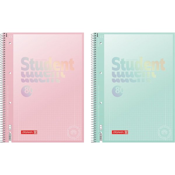 Baier & Schneider Collegeblock Collegeblock Premium Student Pastell A4 80 Blatt kariert