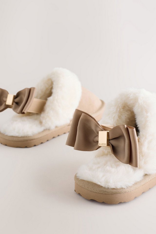 Baker by Ted Baker Baker by Ted Baker Veloursleder-Pantoletten Hausschuh – Bild 3 von 5