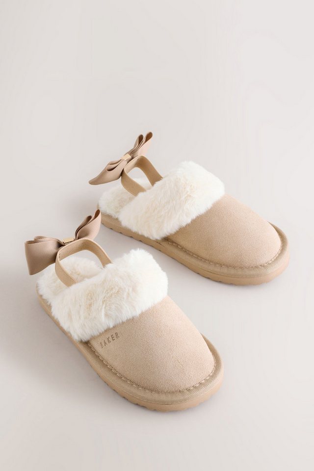 Baker by Ted Baker Baker by Ted Baker Veloursleder-Pantoletten Hausschuh – Bild 5 von 5
