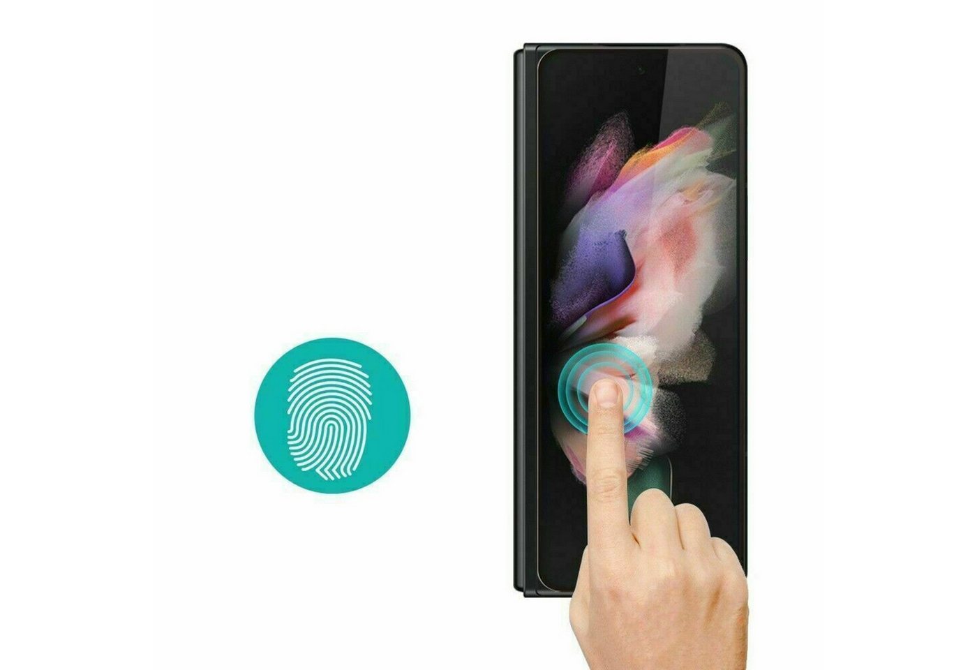 Baker Displayschutzglas 2x Schutzglas Panzerglas Vollabdeckung Samsung Galaxy für Z Fold 3 Z Fold 4 Z Fold 5 Z Fold 6 Z Fold 7, (2 Pack), Z Fold 6 Z Fold 7 Schu – Bild 4 von 5