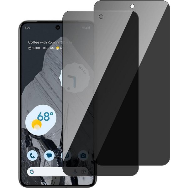 Baker Sichtschutzfolie 2 Stück Panzerglas Blickschutz für Google Pixel 6 6a 6 Pro 7 7a 7 Pro, (Fingerabdruck wird nicht unterstützt, (2 Pack), 8 8a 8 Pro 9 9a P