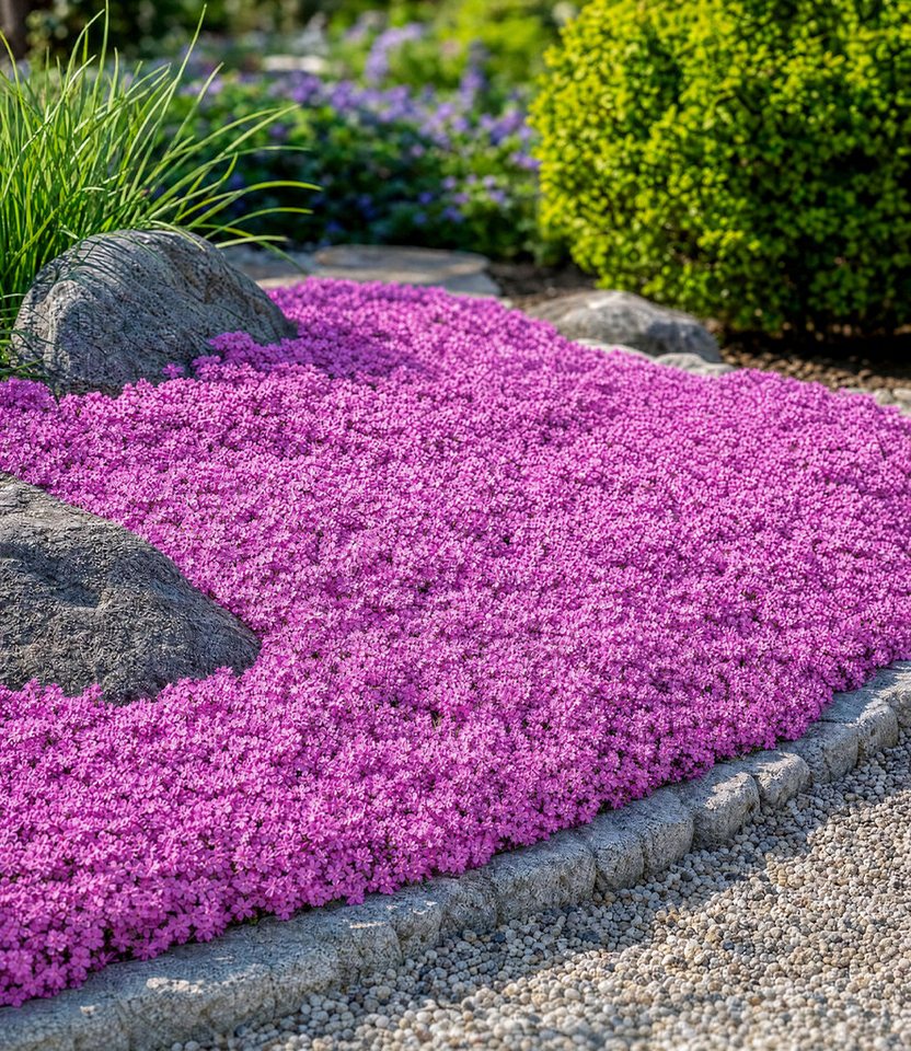 BALDUR Garten Bodendecker Teppichphlox 'Emerald Pink', 3 St., Polsterstauden,duftend, reichblühend, genügsam,winterhart – Bild 2 von 2
