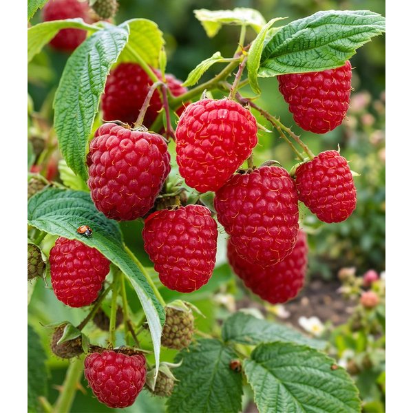 BALDUR Garten Obstpflanze Himbeere TwoTimer® Sugana®, 2 St., Selbstbefruchtend,winterhart, mehrjährig, pflegeleicht