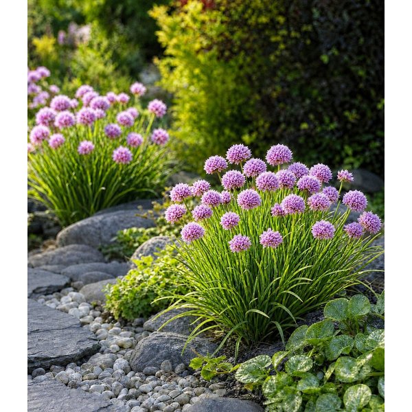 BALDUR Garten Staude Stauden Allium 'Millenium', 1 St., Zierlauch, winterhart, mehrjährig, trockenheitstolerant, langblühend