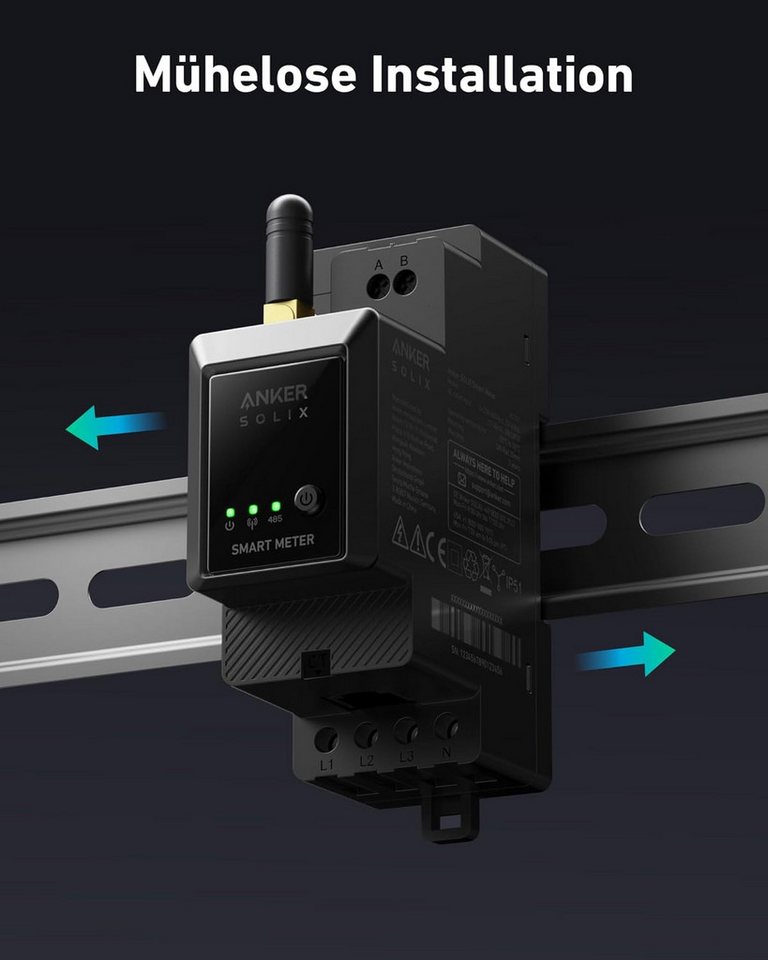 Anker Balkonkraftwerk Anker SOLIX Smart Meter, Smarter Zähler für Solarbank Serie – Bild 2 von 5
