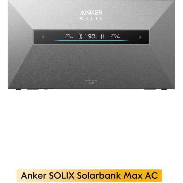 Anker Balkonkraftwerk Anker SOLIX Solarbank MAX AC 7kWh erweiterbar bis 42kWh, 3500 W, (integrierter 3680W Notstromfunktion, mit 1x/2x/3x/4x/5x Anker SOLIX BP70
