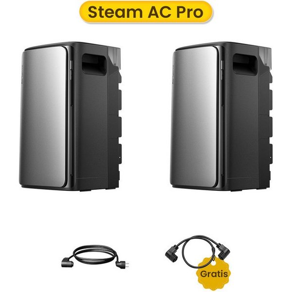 Ecoflow Balkonkraftwerk ECOFLOW STREAM AC Pro 1,92 - 11,52 kWh Solarspeicher, (Einfache Installation & Plug & Play), 100 % Kompatibel mit allen Mikro-Wechselric