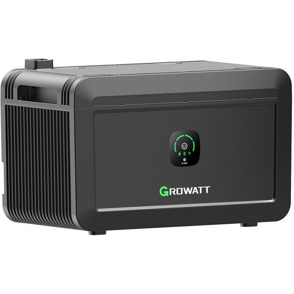 Growatt Balkonkraftwerk Growatt NOAH 2000 Speicher, 2048Wh mit 1800W PV-Eingangsleistung, (Niedrigtemperaturschutz), Fernüberwachung und -steuerung über App