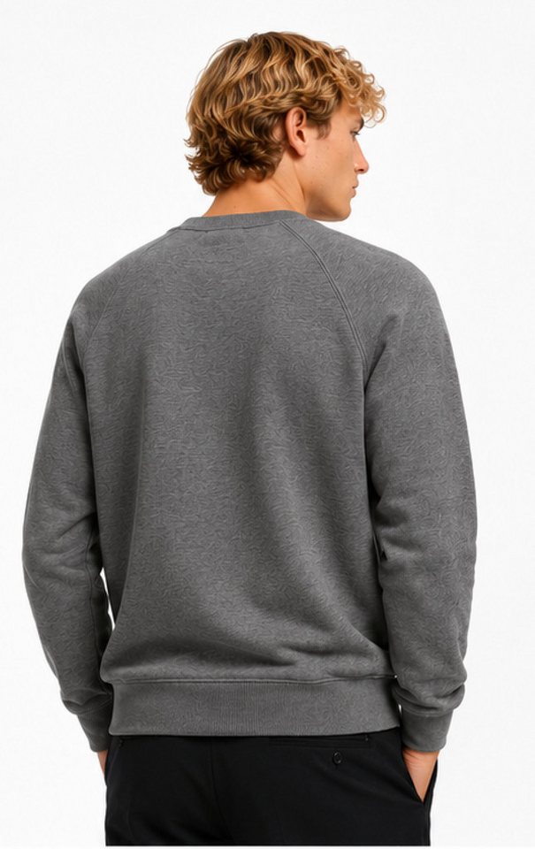 Balmain Paris Sweatshirt Pierre Balmain Pullover Sweater Relaxed Comfort Fit Gerippten Kragen mit elastischen Bündchen – Bild 2 von 5