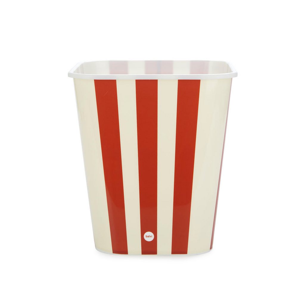 Balvi Snackschale Popcorn-Schale Retro rot, Snack-Behälter 3 Liter Fassungsvermögen, PP Kunststoff, für Streming-, Filme- und Fernsehabende – Bild 5 von 5