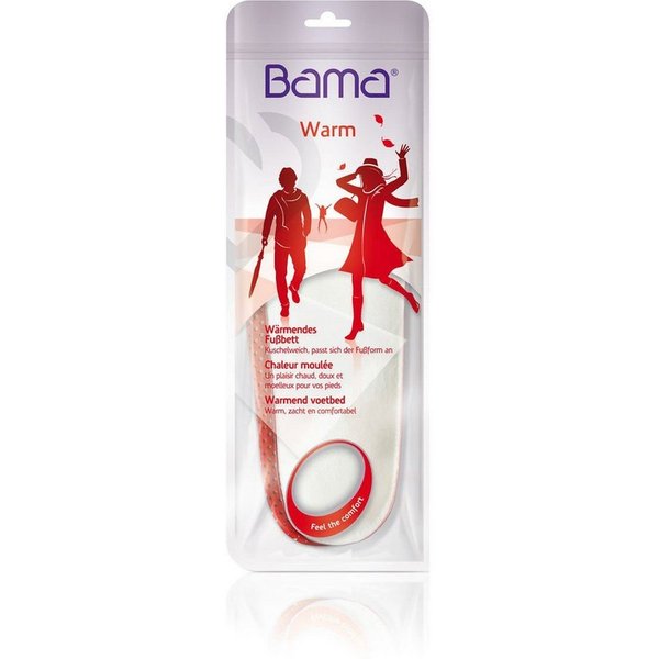 BAMA Group Einlegesohlen bama Wärmendes Wärmendes Fußbett mit Memory Foam Größe 36-46