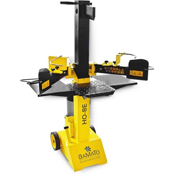 BAMATO Holzspalter HO-8E, Spaltgutlänge bis 55.00 cm, Spaltgutdurchmesser bis 30.00 cm, (1-St), Fahrwerk, stufenlose Spalthubeinstellung, vorbefüllt mit Hydraul