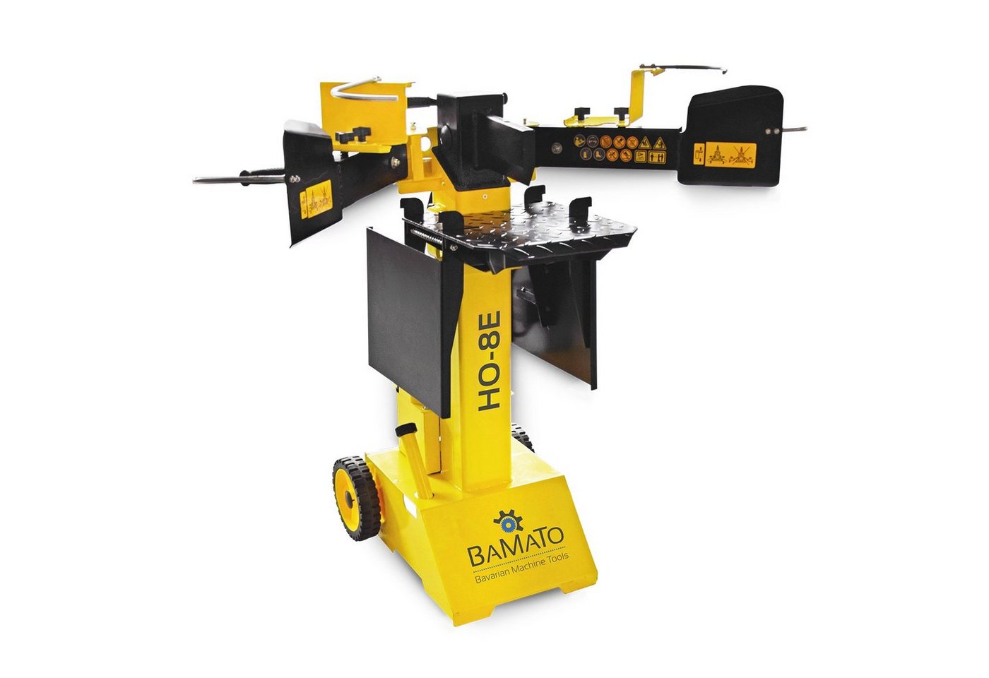 BAMATO Holzspalter HO-8E, Spaltgutlänge bis 55.00 cm, Spaltgutdurchmesser bis 30.00 cm, (1-St), Fahrwerk, stufenlose Spalthubeinstellung, vorbefüllt mit Hydraul – Bild 3 von 5