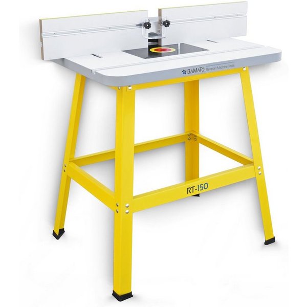 BAMATO Oberfrästisch RT-150, (4-tlg), gummierte Füße, Oberfräsentisch, Tisch für Oberfräse
