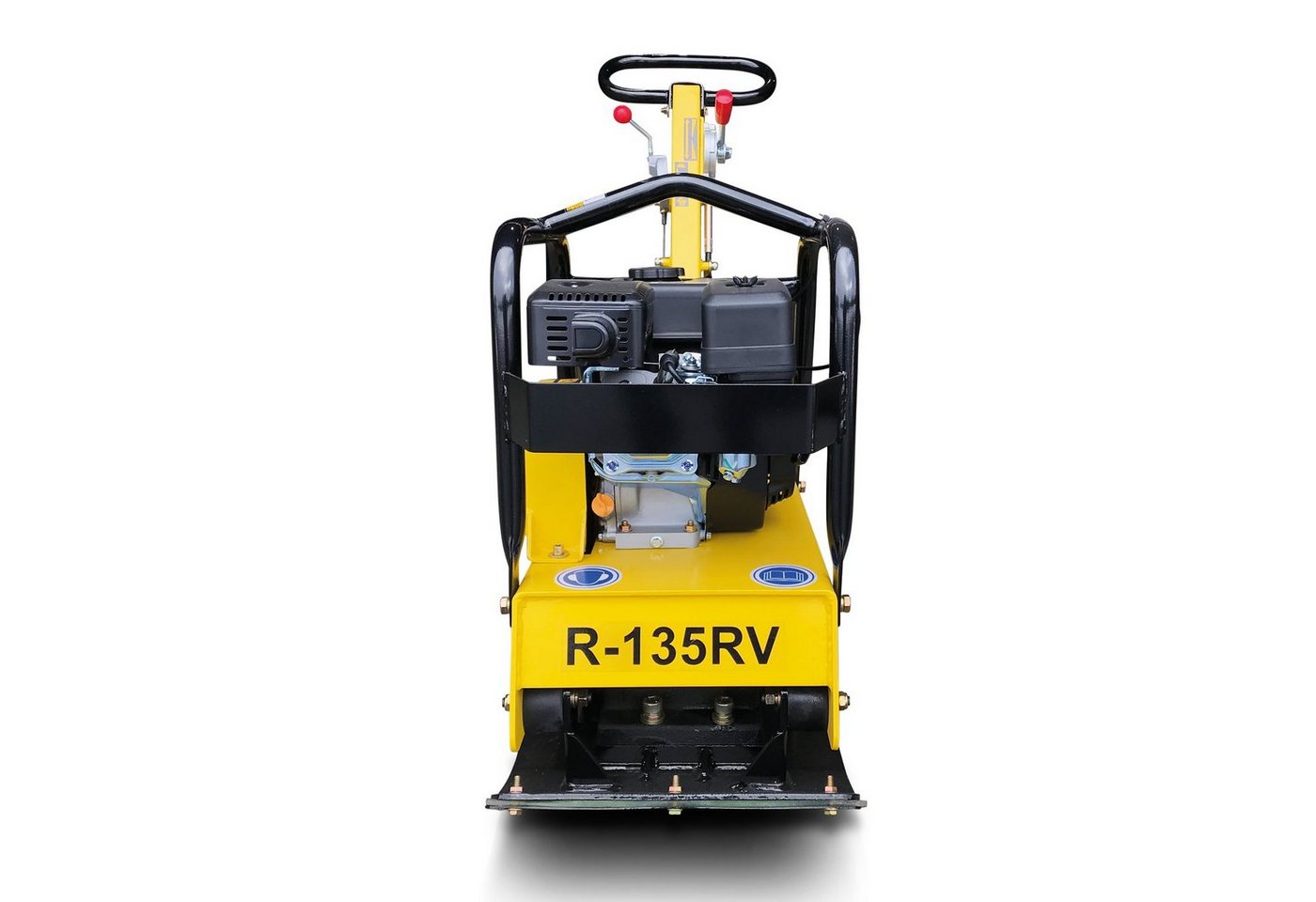 BAMATO Rüttelplatte R-135RV, max. 4300 vpm, 3-tlg., inklusive Gummimatte und Fahrwerk – Bild 3 von 5