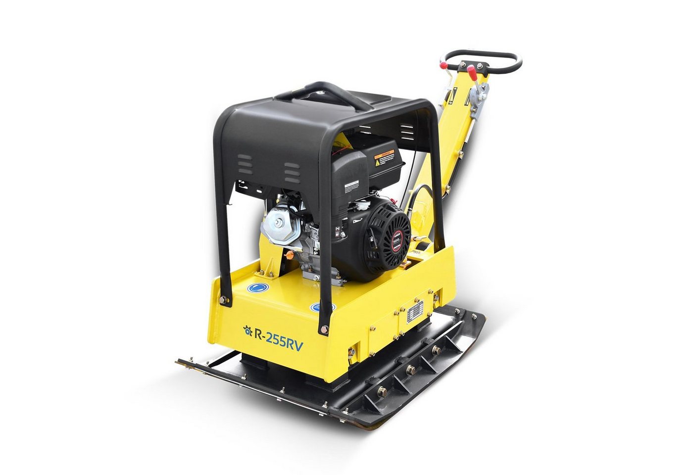 BAMATO Rüttelplatte R-255RV, max. 3750 vpm, 3-tlg., inklusive Gummimatte und Fahrwerk – Bild 3 von 5
