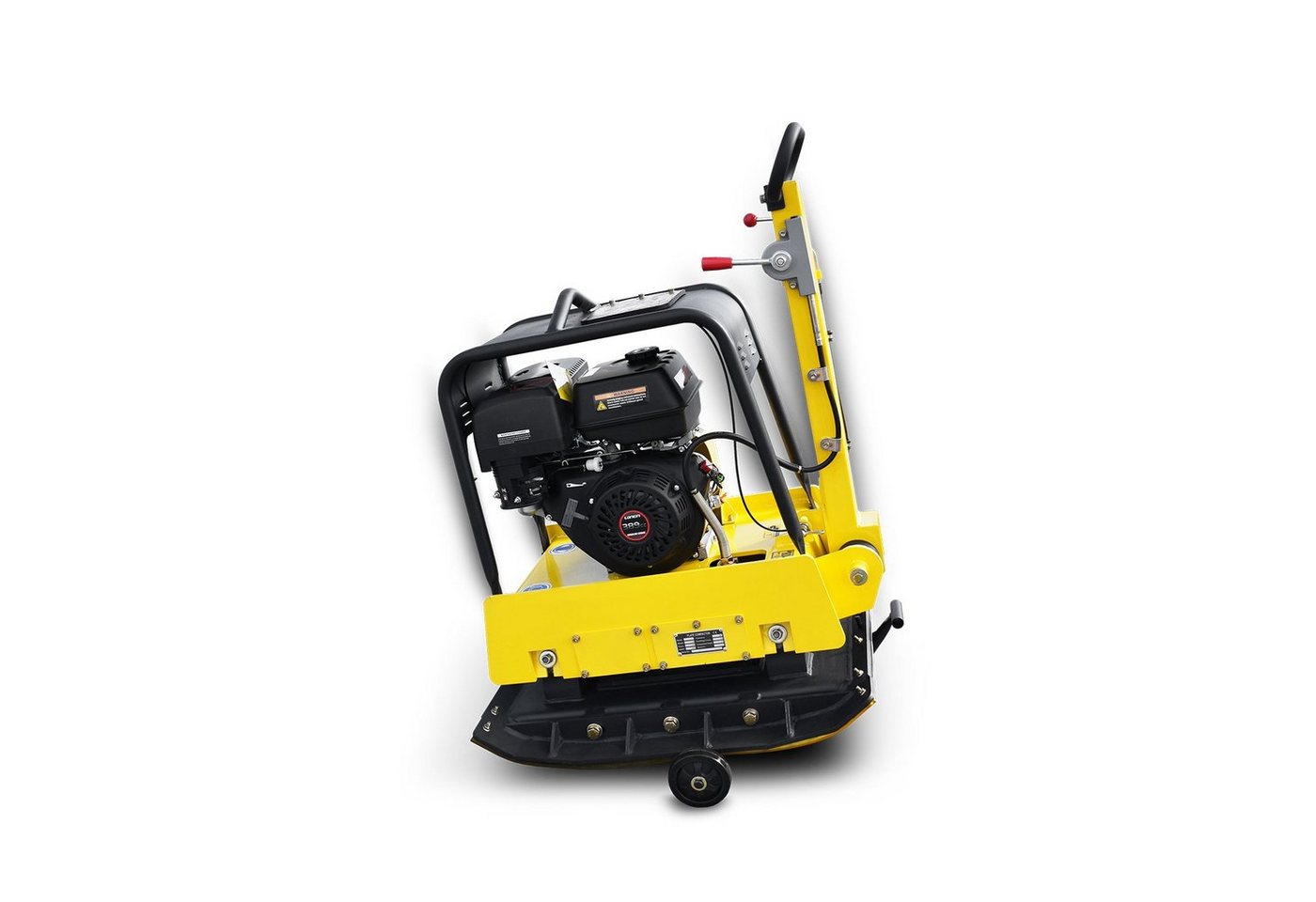 BAMATO Rüttelplatte R-255RV, max. 3750 vpm, 3-tlg., inklusive Gummimatte und Fahrwerk – Bild 4 von 5