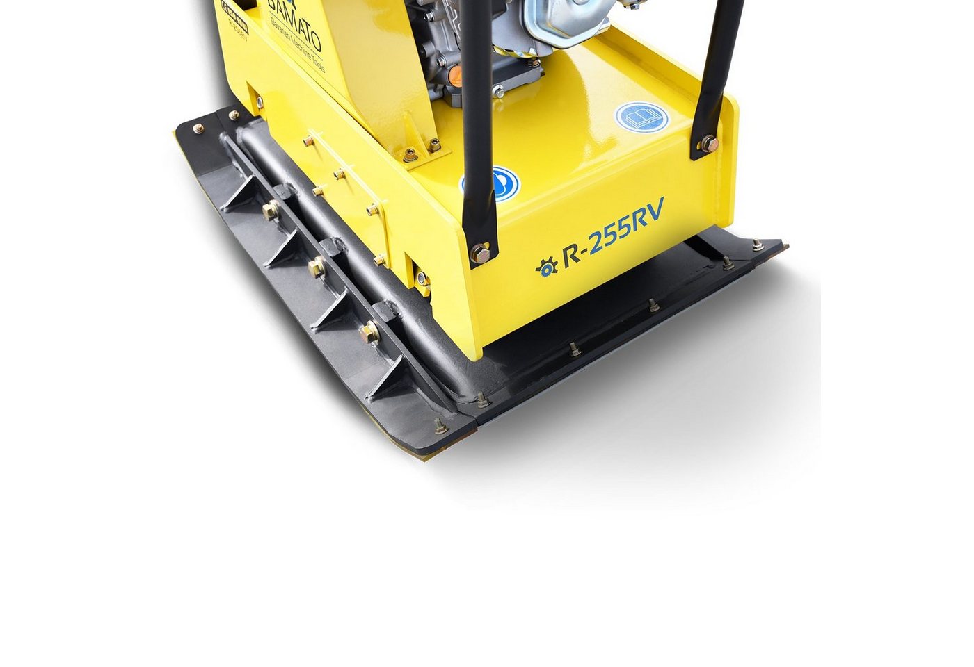 BAMATO Rüttelplatte R-255RV, max. 3750 vpm, 3-tlg., inklusive Gummimatte und Fahrwerk – Bild 5 von 5