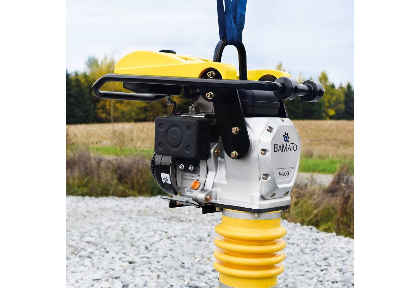 BAMATO Vibrationsstampfer V-90G, 2-tlg., inklusive Fahrwerk – Bild 5 von 5