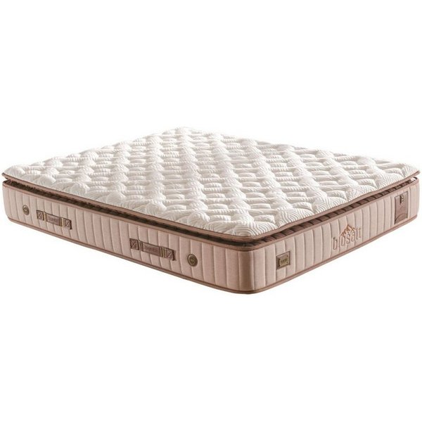 Taschenfederkernmatratze 9 Schichten mit Topper Matratze 90x200 - 180x200 Biosalt, Bambi, 33 cm hoch