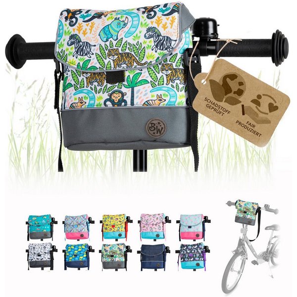 BambiniWelt by Rafael K. Lenkertasche Lenkertasche Tasche kompatibel mit Puky Woom Laufrad Roller Fahrrad