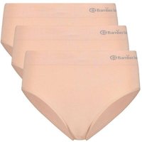 BAMBOO BASICS Bamboo basics Damen Slips, 3er Pack - BELLE seamless full briefs, Jersey, Logo, Größe XL in Beige