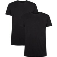 BAMBOO BASICS Bamboo basics Herren T-Shirt RUBEN, 2er Pack - Unterhemd, Rundhals, Single Jersey, Größe XL in Schwarz