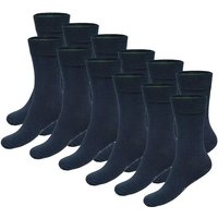 BAMBOO BASICS Bamboo basics Unisex Socken, 12er Pack - BEAU Anklet Socks, Kurzsocken, einfarbig, Größe 41-46 in Blau