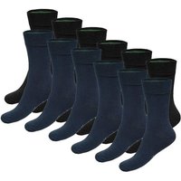 BAMBOO BASICS Bamboo basics Unisex Socken, 12er Pack - BEAU Anklet Socks, Kurzsocken, einfarbig, Größe 41-46 in Schwarz