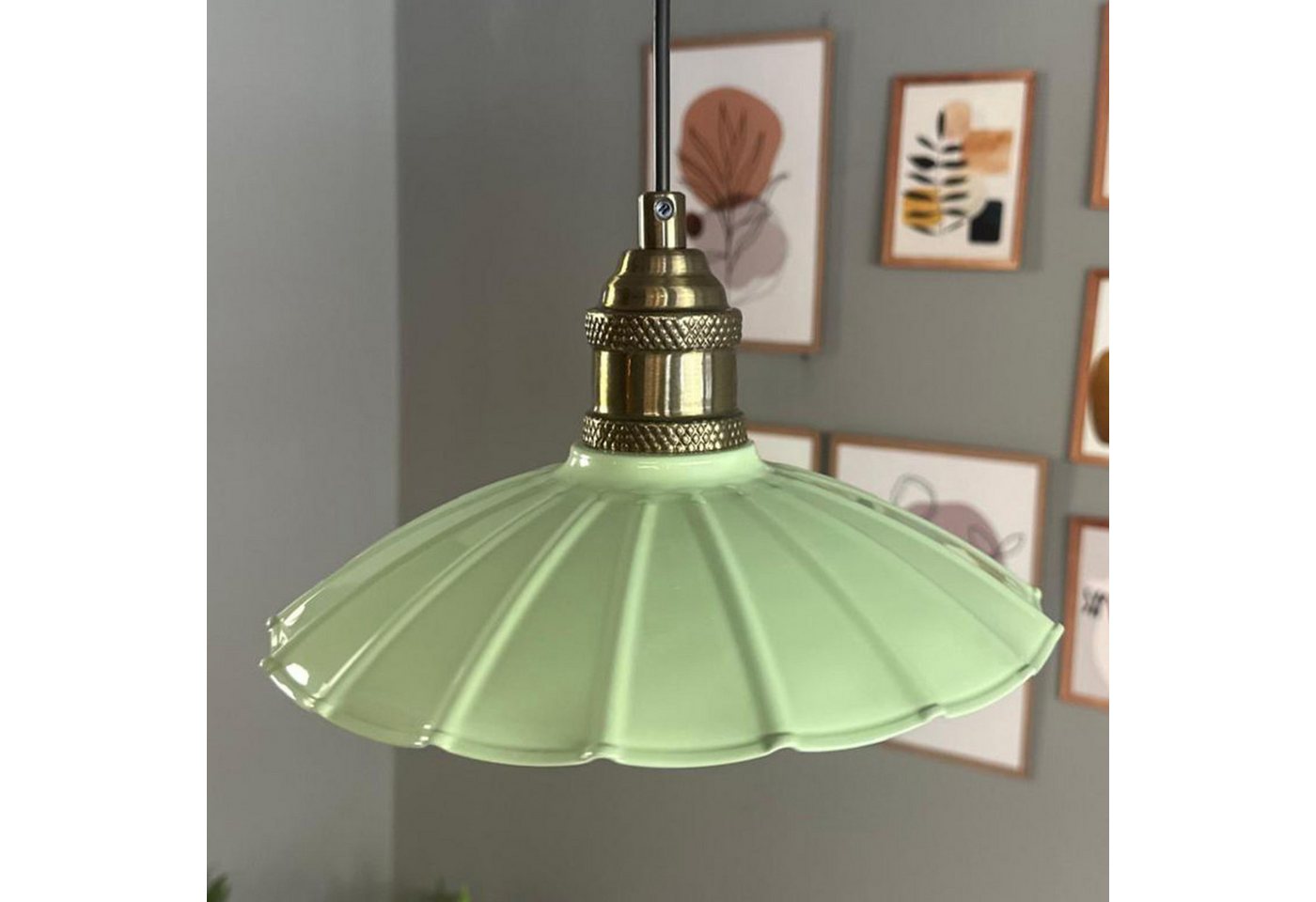 Bamyum Pendelleuchte Pendelleuchte Risso Metall Ø25cm, Modern Hängelampe, ohne Leuchtmittel – Bild 2 von 5
