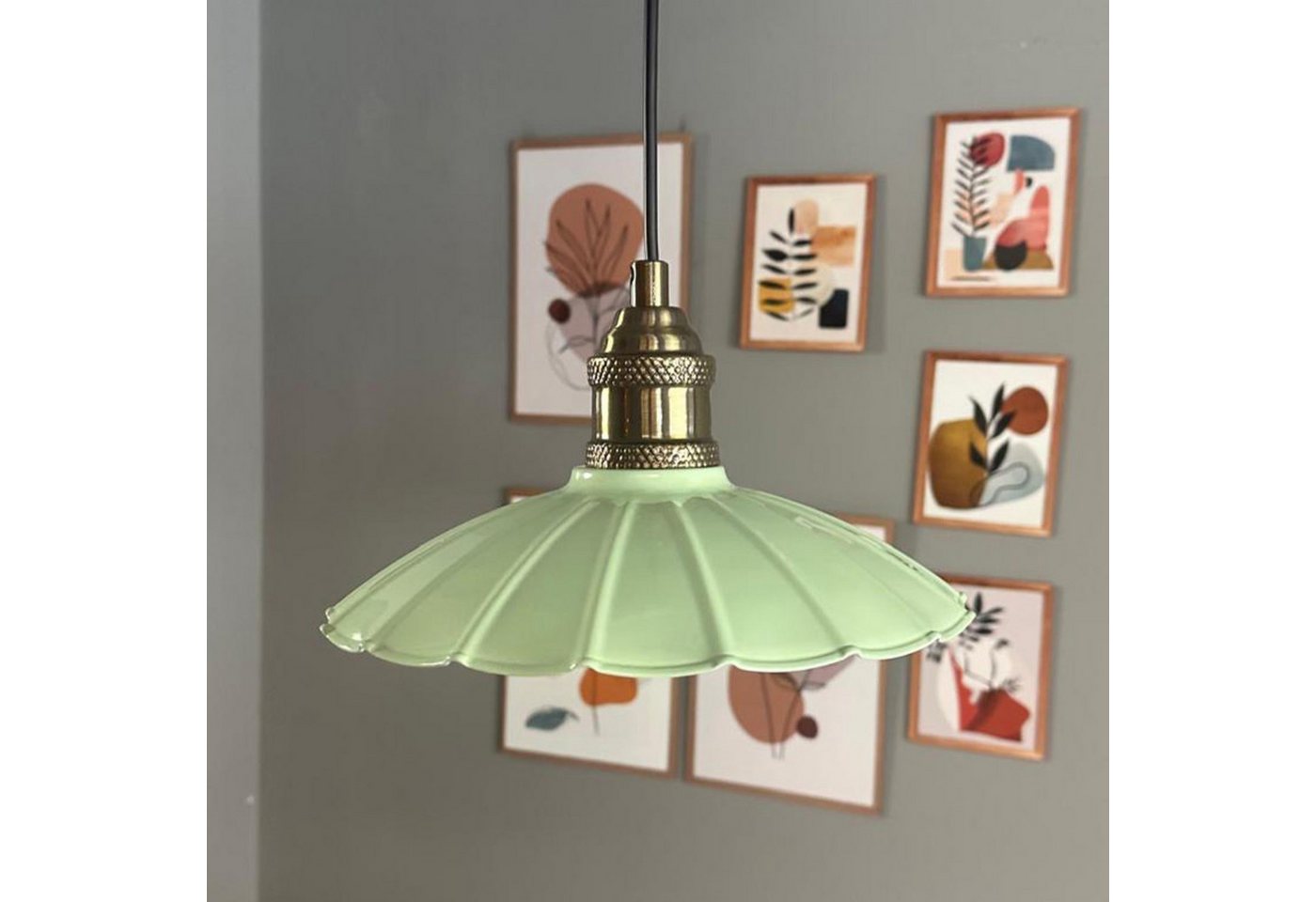 Bamyum Pendelleuchte Pendelleuchte Risso Metall Ø25cm, Modern Hängelampe, ohne Leuchtmittel – Bild 5 von 5