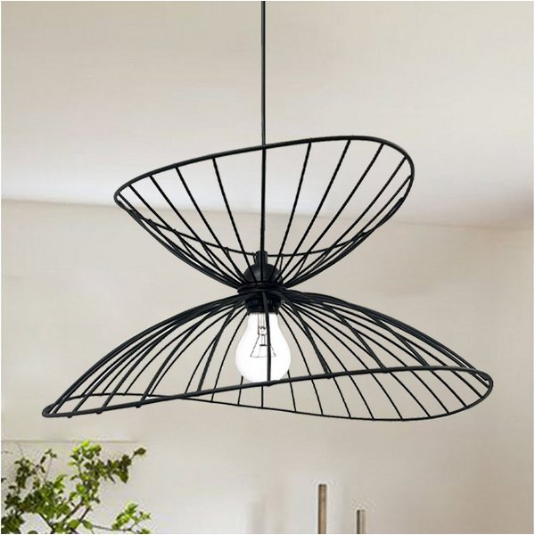 Bamyum Pendelleuchte Pendelleuchte Vertigo, Metall Schwarz 50 cm Modern Lampe, ohne Leuchtmittel
