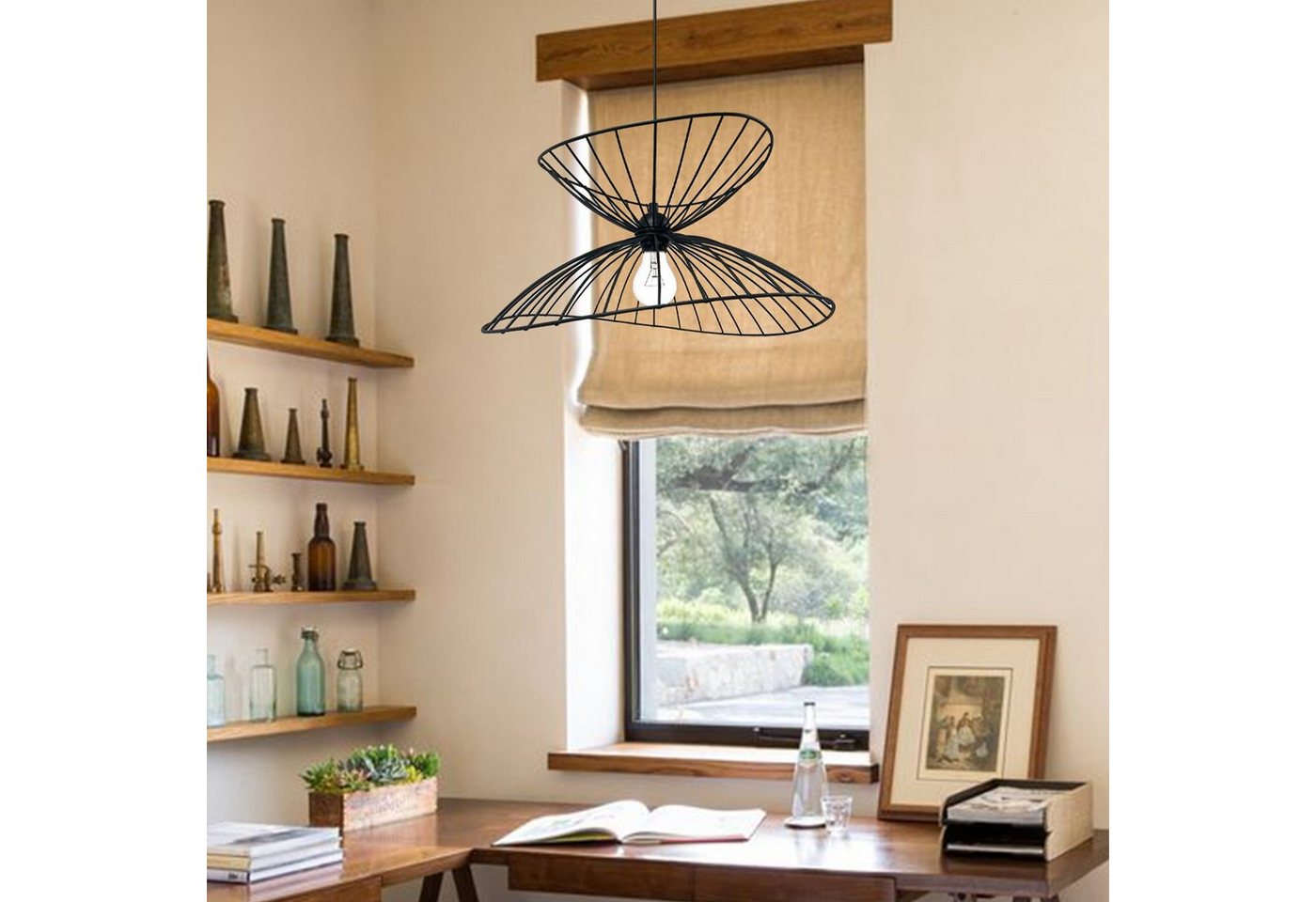 Bamyum Pendelleuchte Pendelleuchte Vertigo, Metall Schwarz 50 cm Modern Lampe, ohne Leuchtmittel – Bild 3 von 5