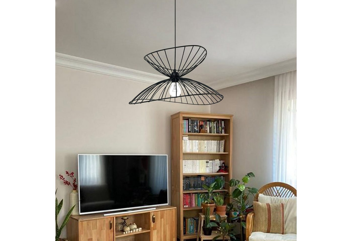 Bamyum Pendelleuchte Pendelleuchte Vertigo, Metall Schwarz 50 cm Modern Lampe, ohne Leuchtmittel – Bild 4 von 5