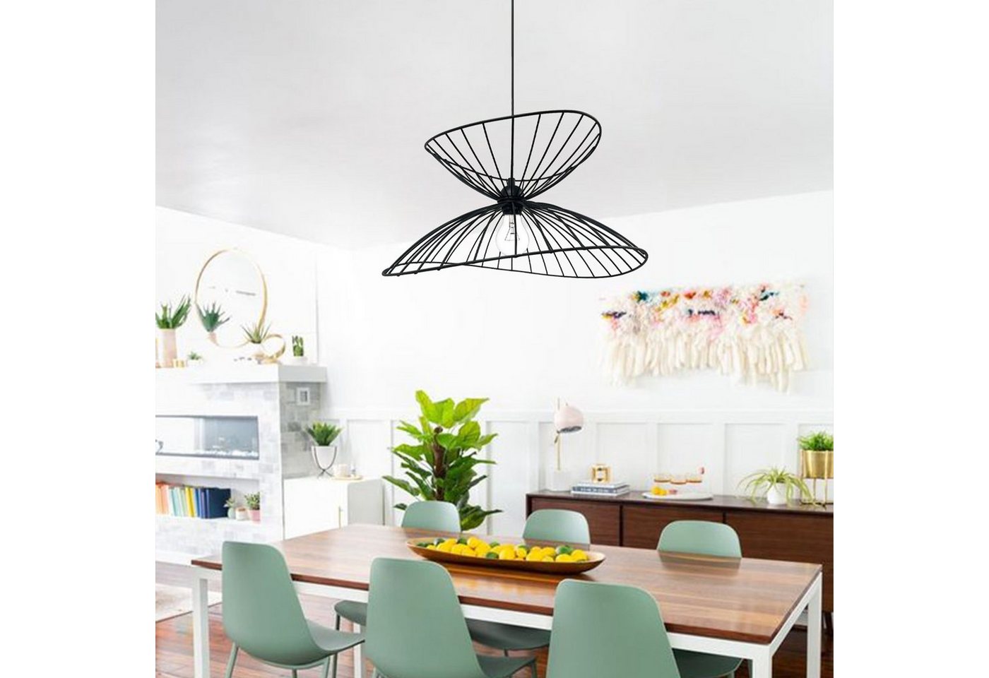 Bamyum Pendelleuchte Pendelleuchte Vertigo, Metall Schwarz 50 cm Modern Lampe, ohne Leuchtmittel – Bild 5 von 5